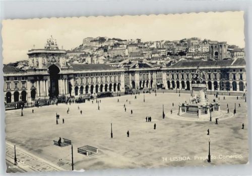 Lisboa Platz Denkmal Straßenbahn