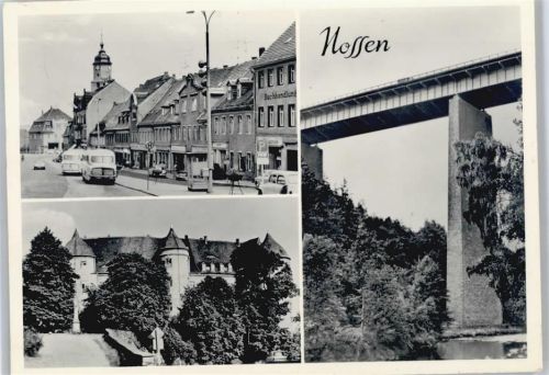 Nossen Brücke Schloss Auto