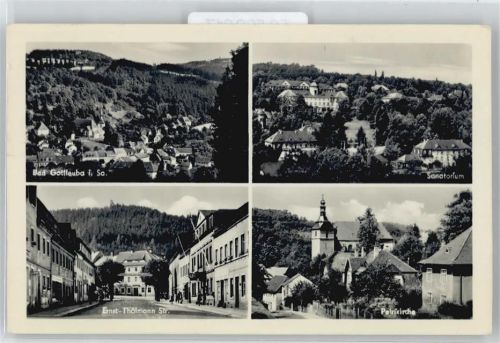 Bad Gottleuba Petrikirche, Sanotorium, Ernst-Thälmann Strasse