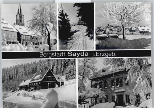 Sayda Winter-Karte