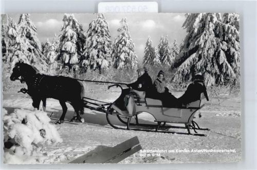 Fredeburg Schlittenfahrt , Winter-Karte