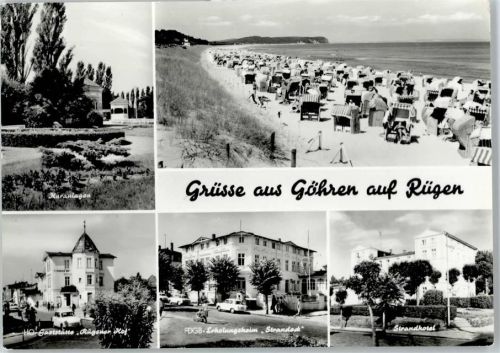 Göhren Gaststätte Rüganer Hof, ErholungsheimStrandeck, Strand-Hotel