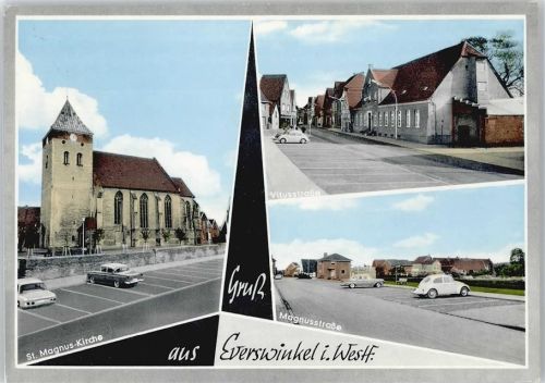 Everswinkel Kirche Auto Laterne Magnusstraße