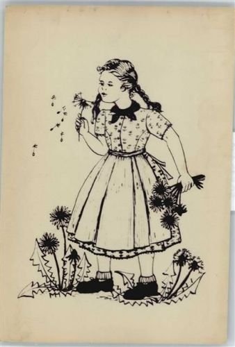 Mädchen, Löwenzahn, Pusteblume