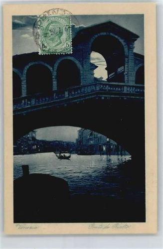 Venezia Fluss Brücke Boot