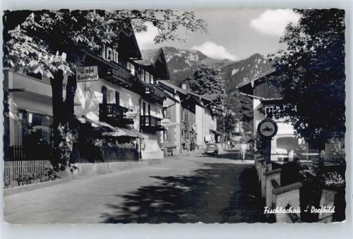 Fischbachau gel. 25.8.68, Café. Conditorei, Eis, Verkehrsschild, Oldtimer