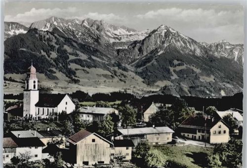 Ofterschwang Berg Kirche Panorama