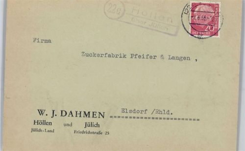 Höllen Landpoststempel