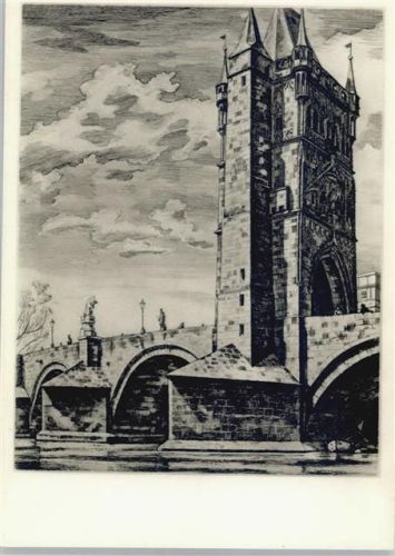 Prag Cyril Bouda, Altstäder Brückenturm