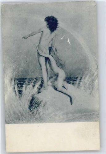 No.29 , Auf der Klippe , Erotik Fidus