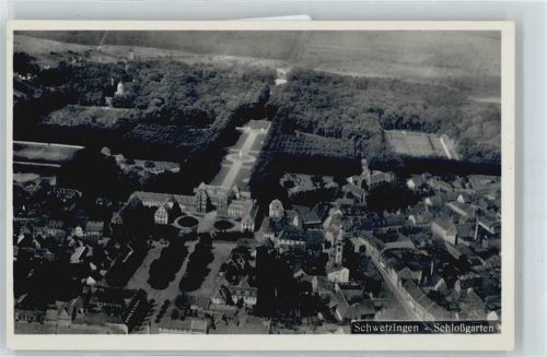Schwetzingen Fliegeraufnahme, Schloßgarten