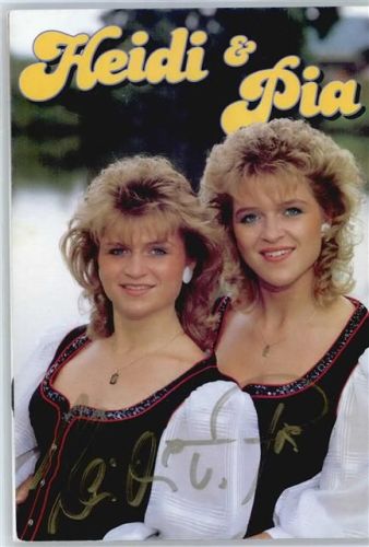 Heidi und Pia , signiert AKU2