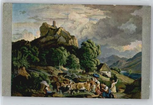 No.2/110 , Ludwig Richter , Gewitter am Schreckenstein