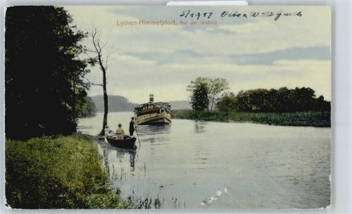Lychen Fluss Schiff Panorama