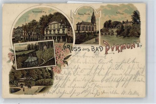 Bad Pyrmont ev..Kirche , Brunnenplatz