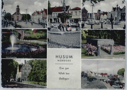 Husum Hafen , Groß-Strasse , Marktplatz