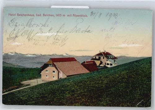 Belchen Hotel Belchenhaus Panorama