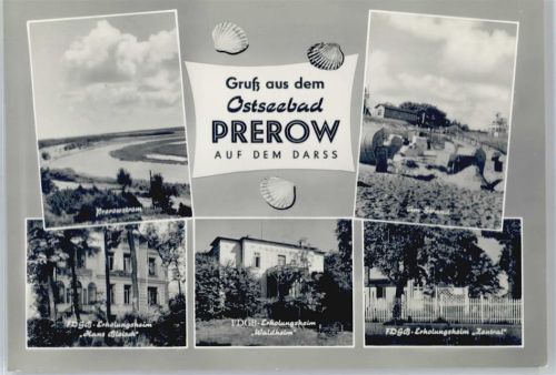 Ostseebad Prerow Strand, FDGB-Erholungsheim Hans Bleisch, Waldheim, Zentraö