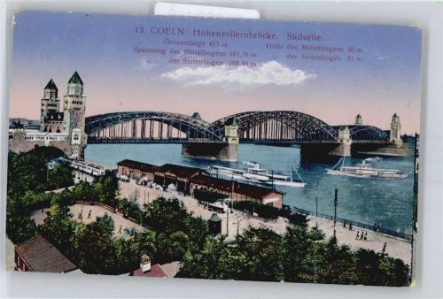 Köln Stadt Hohenzollernbrücke