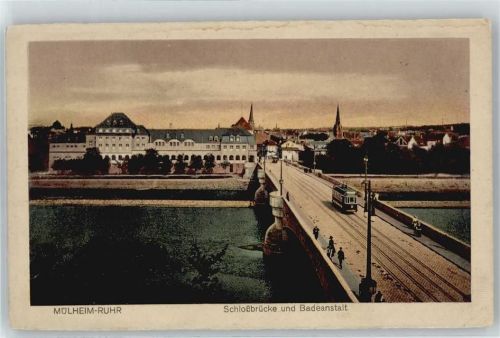 Mülheim Schlossbrücke und Badeanstalt