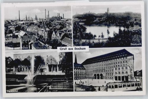 Bochum Parkhotel, Stadtpark, Rathaus, Straßenbahn