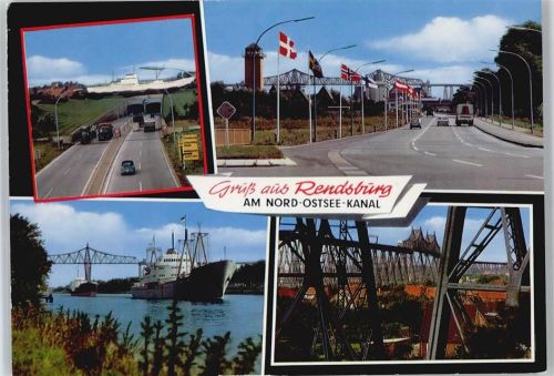 Rendsburg Nord-Ostsee-Kanal, Brücke, Schiff