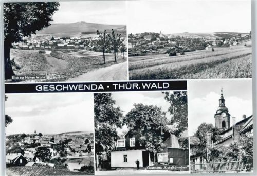 Geschwenda Teilansichten, gaststätte Kickelhähnchen