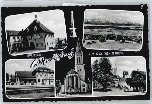 Markdorf Bahnhof, Kirche, Rathaus