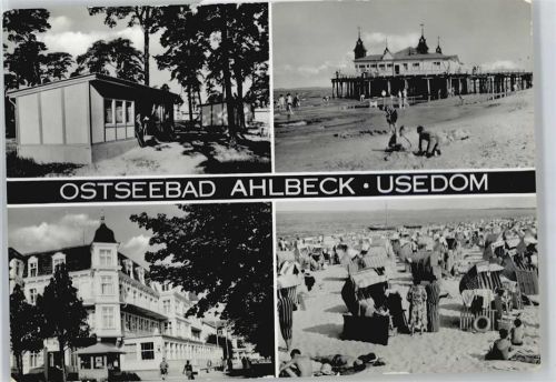 Ahlbeck Strand, Gasthaus, Seebrücke