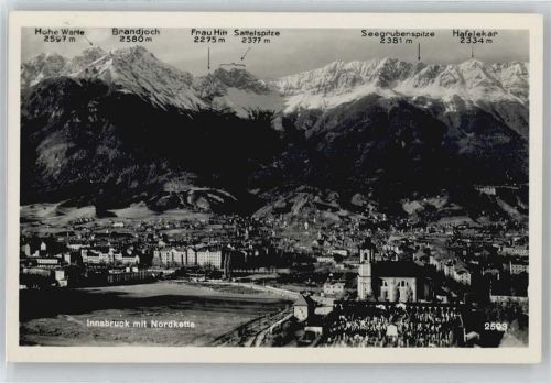 Innsbruck Nordkette, Hafelekar, Seegrubenspitze, Sattelspitze, Frau Hitt, Brandjoch, Hohe Warte