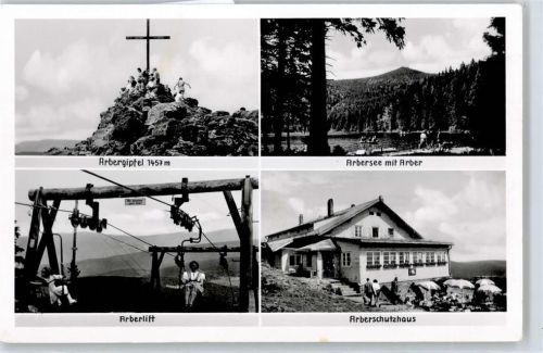 Grosser Arber Arbergipfel, Arbersee, Arberlift, Arberschutzhaus