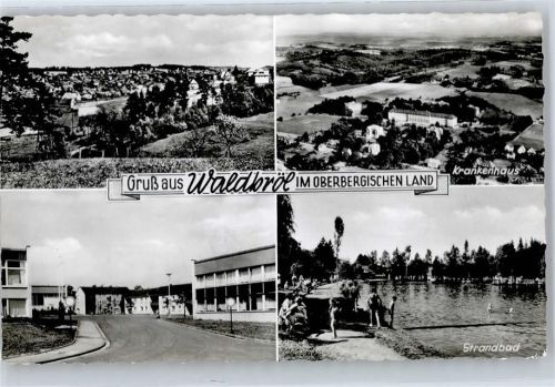 Waldbröl Gesamtansicht, Krankenhaus, Strandbad, Siedlung