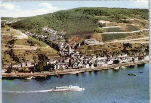 Assmannshausen Fluss Schiff Berg