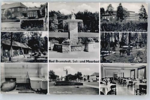 Bad Bramstedt Liegehalle, Moorbadkabine, Roland, Brunnen, Neues Kurhaus, Wildgehege