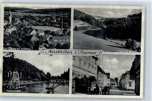 Nastätten Gesamtansicht, Schwimmbad, Römerstraße