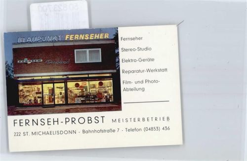 St. Michaelisdonn Geschäft Fernseh-Probst, Kalender 1974
