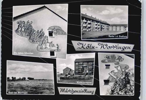 Köln Worringen 612 Die sieben Schwaben, Kinderspielplatz, Siedlung, Max und Moritz