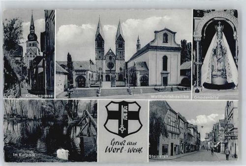 Werl Krämergasse, Kurpark, Wallfahrtsbasilika, Kirche, Gnadenbild, Steinerstraße