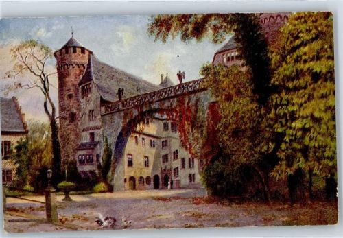 Michelstadt Künstlerkarte (Hoffmann), Schloss Fürstenau