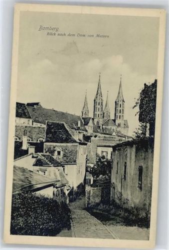Bamberg Blick zum Dom von Matern