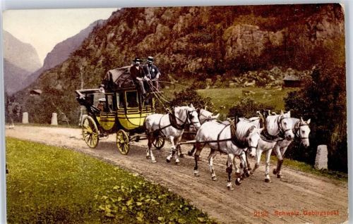Schweiz , Gebirgspost