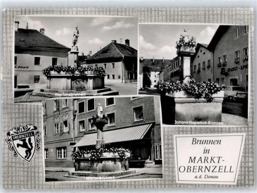 Obernzell Floriansbrunnen, Johann-Nepomuk-Brunnen, Marlenbrunnen