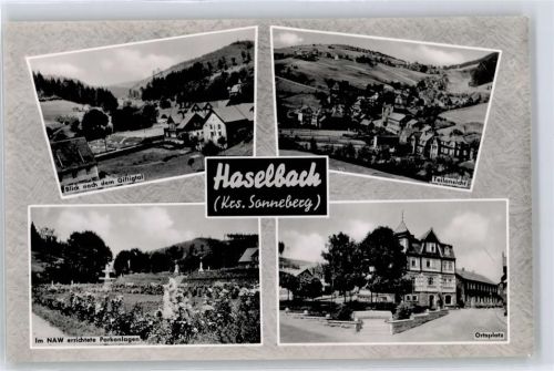 Haselbach Blick nach dem Giftigtal, Ortsplatz, Parkanlage