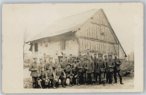 Eppendorf Soldaten Gruppenbild , Foto-Karte