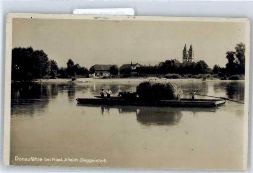 Deggendorf Teilansicht, Donaufähre