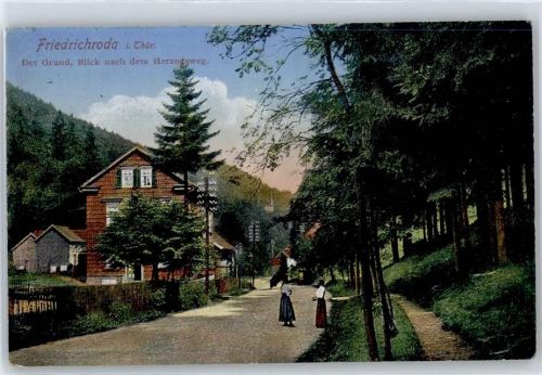 Friedrichroda Der Grund, Blick nach dem Herzogsweg