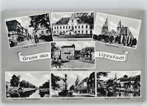Lippstadt Rathaus Marienkirche Elisabethkirche Bernhardbrunnen