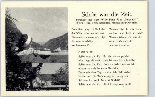 Schön war die Zeit , Serenade