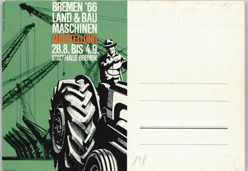 Bremen 1966 Land& Bau Maschinen Ausstellung