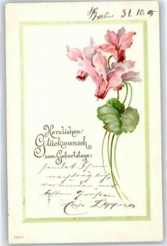 Blumen , Prägedruck